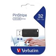 Chiavetta usb verbatim 32gb Storen'go Pinstripe black
