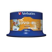 SCATOLA 50 DVD-R SPINDLE BULK 16X 4.7GB 120MIN. STAMPABILE WIDE