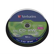 SCATOLA 10 CD-RW DATALIFEPLUS 8x-10x 700MB SERIGRAFATO PACK SPIN