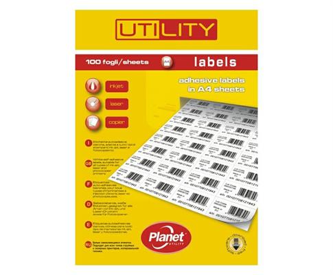 Etichetta laser/ink PLANET a4 105x148 4xfg 100fg