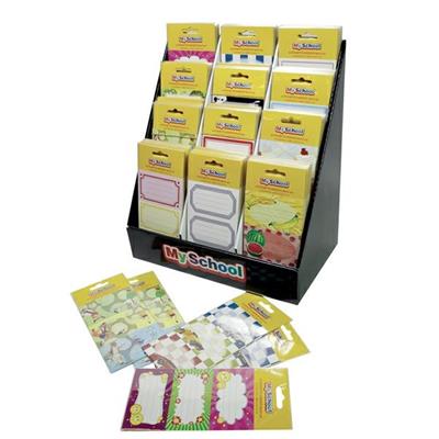 Buste da 6 etichette MySchool fantasie assortite RiPlast