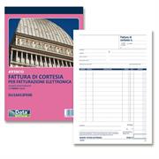 Blocco fatture di cortesia 33/33/33copie autor. 21,5x14,8cm DU16
