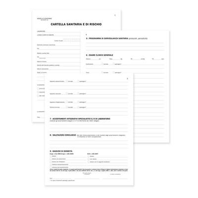 Registro cartella sanitaria/di rischio 34pag. num. 31x24,5cm DU1