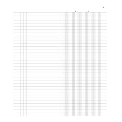 Registro inventari a 3 colonne 96pag.num.31x24,5cm DU135100000 D