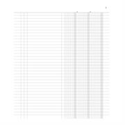 Registro inventari a 3 colonne 96pag.num.31x24,5cm DU135100000 D