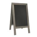 Lavagna Nature 131x72,7x72cm legno grigio SANDWICH Securit