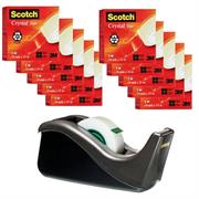 ** Promo 10 Nastro 3m Crystal 600 + dispenser C60 nero OMAGGIO