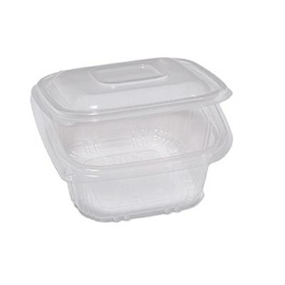 Pack 50 contenitori in PP con coperchio incernierato 12x12cm Cuk