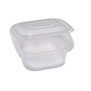 Pack 50 contenitori in PP con coperchio incernierato 12x12cm Cuk