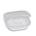 Pack 50 contenitori in PP con coperchio incernierato 15,5x15,5cm
