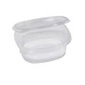 Pack 50 contenitori ovali in PET con coperchio incernierato 14x1