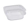 Pack 50 contenitori in PP con coperchio incernierato 18,5x18,5cm