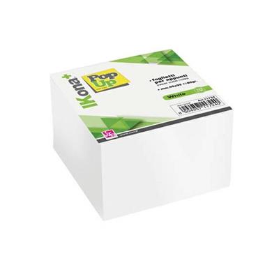 Cubo portafoglietti carta bianca 95x95x90 700fg