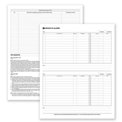 Registro sicurezza/controlli prevenzione incendi 48pag. DU137550