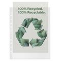50 buste perforate riciclate 100 f.to 22x30cm antiriflesso De Lu