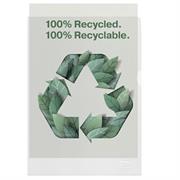 100 buste a L riciclate 100 f.to 22x30cm antiriflesso De Luxe Es