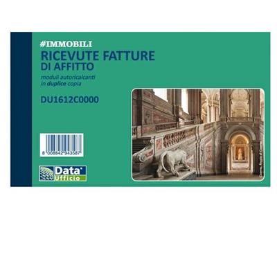 Blocco ricevute/fatture affitto 50/50copie autor. 10x16,8cm DU16