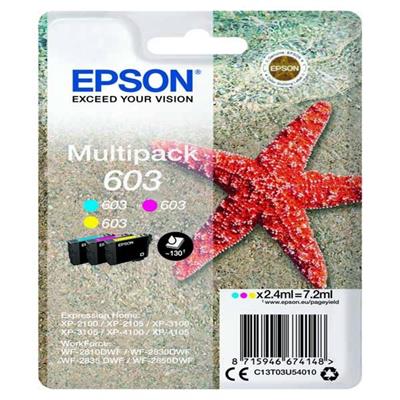 Cartucce di inchiostro Epson Multipack C/M/Y serie 603 Stella Ma
