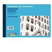 Blocco presenze mensili 25/25copie autor. 14,8x21,5cm 16731C000