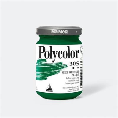 Colore vinilico Polycolor vasetto 140 ml verde brillante scuro M