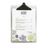 Porta MenU' in metallo A4-33,2x22,8cm con clip