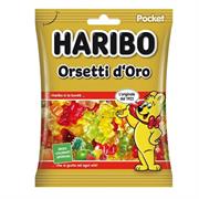 Caramelle gommose Haribo orsetti d'oro f.to pocket 100gr
