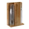 Portabicchieri in bamboo 21x11x30cm naturale Leone