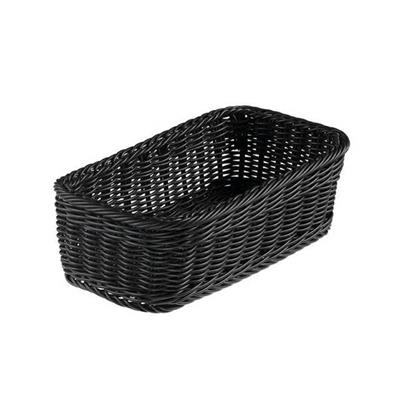 Cestino Vanity polipropilene rettangolare 32,5x17,5x10h cm nero