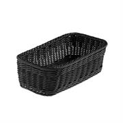 Cestino Vanity polipropilene rettangolare 32,5x17,5x10h cm nero