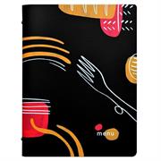 PortamenU' F.to A4 24,6x31,6cm Linea Spaghetti - nero