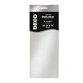 Busta 5 fogli carta velina metallizzata 20gr 50x76cm argento CWR