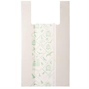 Scatola 500 Shoppers bianchi MIDI 16mic 28x50CM 7+7cm Mater-Bi