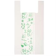 Scatola 500 Shoppers bianchi MAXI 18mic 30x60CM 9+9cm Mater-Bi