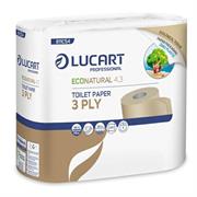 Pacco 4 rotoli Carta Igienica 270 strappi EcoNatural 4.3 Lucart