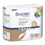 Pacco 2 rotoli Asciugatutto 200 strappi EcoNatural 2.3 Lucart Pl