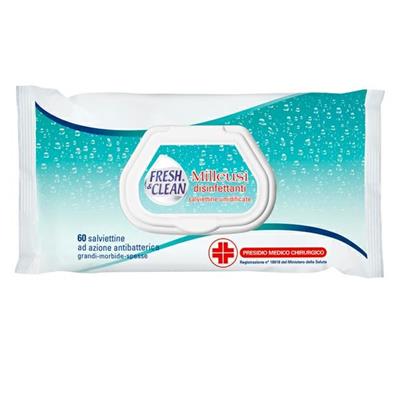 Busta da 60 Salviette disinfettanti milleusi ad azione antibatte