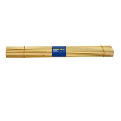 Set 50 pz bastoncini in legno colore naturale dim. 40cm x diam.