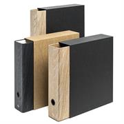 Registratore Colorosa Wood c/custodia dim. 29x34cm dorso 8cm col