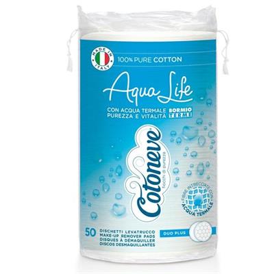 Busta da 50 dichetti levatrucco in cotone maxi tondi Cotoneve