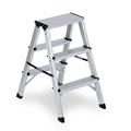 Sgabello doppia salita in alluminio