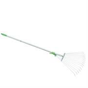 Scopa in metallo per erba e foglie regolabile