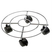 Trolley portavaso in acciaio D 30cm