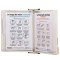 Leggio antibatterico da muro + 10 buste f.to A4 bianco Tarifold