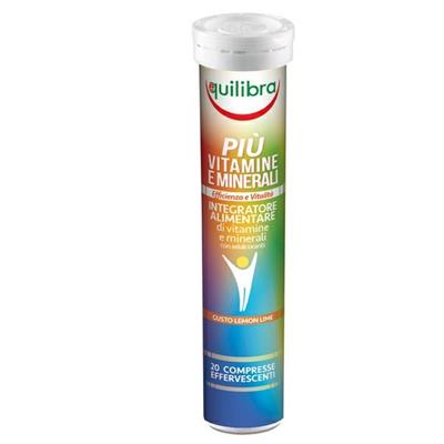Integratore PiU' VitamineMinerali Gusto Lemon Lime 20 Compresse