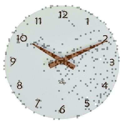 Orologio da parete HorMilena Ø30 cm bianco/legno Alba