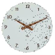 Orologio da parete HorMilena Ø30 cm bianco/legno Alba
