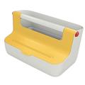 Cassetta portaoggetti con maniglia Giallo Cosy Leitz