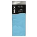 Busta 5 fogli carta velina 20gr 50x76cm azzurro CWR