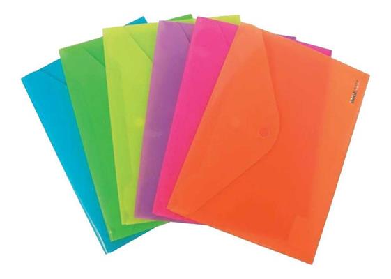 Busta pull bottone TINTA UNITA A4 FLUO 97927