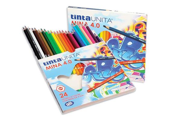 Pastelli TINTA UNITA 4mm set da 24 pz. 41459